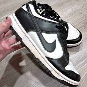 Nike Dunk Low Retro "Panda" Black White Sneakers (Men's Size 9)